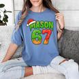 Mason 67 Christmas Ice Cream Drip Meme Six Seven Baseball Women's Comfort Colors T-Shirt Chalky Mint