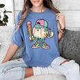 Melted Ice-Cream Baseball Mascot Pastel Pop Women's Comfort Colors T-Shirt Chalky Mint Melted Ice-Cream Baseball Mascot Pastel Pop Women's Comfort Colors T-Shirt Chalky Mint