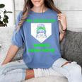 Messy Bun Baseball Mom My Stepchild Works From Home Women's Comfort Colors T-Shirt Chalky Mint