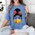 Messy Bun Baseball Mom Turkey Face Matching Thanksgiving Women's Comfort Colors T-Shirt Chalky Mint Messy Bun Baseball Mom Turkey Face Matching Thanksgiving Women's Comfort Colors T-Shirt Chalky Mint