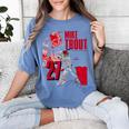 Mike Trout Los Angeles A MLB Baseball Players MLBMTR304N Women's Comfort Colors T-Shirt Chalky Mint Mike Trout Los Angeles A MLB Baseball Players MLBMTR304N Women's Comfort Colors T-Shirt Chalky Mint