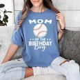 Mom Of The Birthday Boy Baseball Player Birthday Women's Comfort Colors T-Shirt Chalky Mint Mom Of The Birthday Boy Baseball Player Birthday Women's Comfort Colors T-Shirt Chalky Mint
