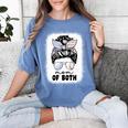 Mom Of Both Volleyball And Baseball Mom For Women Messy Bun Women's Comfort Colors T-Shirt Chalky Mint Mom Of Both Volleyball And Baseball Mom For Women Messy Bun Women's Comfort Colors T-Shirt Chalky Mint