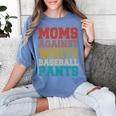 Moms Against Baseball Pants Baseball Mom Mother Women's Comfort Colors T-Shirt Chalky Mint