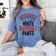 Moms Against Baseball Pants Season Baseball Mom Women's Comfort Colors T-Shirt Chalky Mint