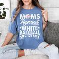 Moms Against Baseball Pants Shirt Baseball Mom Women's Comfort Colors T-Shirt Chalky Mint
