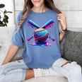 Neon Dripping Baseball And Bats Colorful Sports Art Women's Comfort Colors T-Shirt Chalky Mint