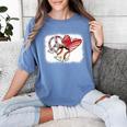 Peace Love Baseball Mom Mommy Premium Women's Comfort Colors T-Shirt Chalky Mint