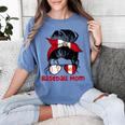Peru Baseball Mom Messy Bun Women's Comfort Colors T-Shirt Chalky Mint Peru Baseball Mom Messy Bun Women's Comfort Colors T-Shirt Chalky Mint