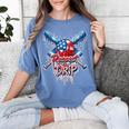 Respect The Drip Baseball American Flag Ice Cream Drip Youth Women's Comfort Colors T-Shirt Chalky Mint Respect The Drip Baseball American Flag Ice Cream Drip Youth Women's Comfort Colors T-Shirt Chalky Mint