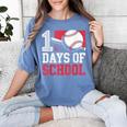 Retro 100 Days Of School Baseball Teacher Student 100 Days Women's Comfort Colors T-Shirt Chalky Mint Retro 100 Days Of School Baseball Teacher Student 100 Days Women's Comfort Colors T-Shirt Chalky Mint
