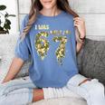 Retro I Was 6 Now I'm 7 Camo 67 Ice Cream Drip Baseball Women's Comfort Colors T-Shirt Chalky Mint