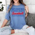Retro Baseball Mom Mother's Day Weekend Forecast Baseball Women's Comfort Colors T-Shirt Chalky Mint Retro Baseball Mom Mother's Day Weekend Forecast Baseball Women's Comfort Colors T-Shirt Chalky Mint
