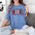 Retro Checkered Tired But Caffeinated Baseball Mom Leopard Women's Comfort Colors T-Shirt Chalky Mint Retro Checkered Tired But Caffeinated Baseball Mom Leopard Women's Comfort Colors T-Shirt Chalky Mint