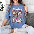 Retro Groovy Baseball Mama Baseball Mom Lover Women's Comfort Colors T-Shirt Chalky Mint Retro Groovy Baseball Mama Baseball Mom Lover Women's Comfort Colors T-Shirt Chalky Mint