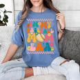 Retro Groovy In My Baseball Mom Era Happy Women Premium Women's Comfort Colors T-Shirt Chalky Mint