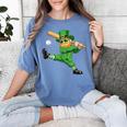 Retro Leprechaun Baseball St Patricks Day Sport Men Boy Kids Women's Comfort Colors T-Shirt Chalky Mint Retro Leprechaun Baseball St Patricks Day Sport Men Boy Kids Women's Comfort Colors T-Shirt Chalky Mint