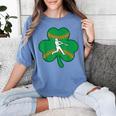 Retro Shamrock Baseball St Patricks Day Men Women Boys Girls Women's Comfort Colors T-Shirt Chalky Mint