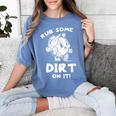 Rub Some Dirt On It Cute Girls Retro Baseball Mom Softball Women's Comfort Colors T-Shirt Chalky Mint Rub Some Dirt On It Cute Girls Retro Baseball Mom Softball Women's Comfort Colors T-Shirt Chalky Mint
