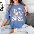 Senior Dad Class Of 2026 Graduate Baseball 2026 Graduation Women's Comfort Colors T-Shirt Chalky Mint