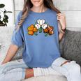 Shamrock Baseball Basketball Football St Patricks Day Women's Comfort Colors T-Shirt Chalky Mint