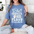 She Dances He Plays Mom Of Both Dance And Baseball Mom Women's Comfort Colors T-Shirt Chalky Mint She Dances He Plays Mom Of Both Dance And Baseball Mom Women's Comfort Colors T-Shirt Chalky Mint