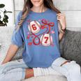 Six Seven Baseball Lover Sports Red Heart Bow Valentine Girl Women's Comfort Colors T-Shirt Chalky Mint Six Seven Baseball Lover Sports Red Heart Bow Valentine Girl Women's Comfort Colors T-Shirt Chalky Mint