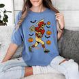 Skeleton Halloween Baseball Boys Men Kids Toddler Women's Comfort Colors T-Shirt Chalky Mint
