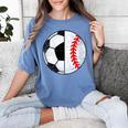 Soccer Baseball Player Soccer Baseball Mom Women's Comfort Colors T-Shirt Chalky Mint