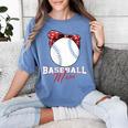 Softball Baseball Mom Floral Tee Mother's Day Women's Comfort Colors T-Shirt Chalky Mint Softball Baseball Mom Floral Tee Mother's Day Women's Comfort Colors T-Shirt Chalky Mint