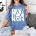 Somebody's Loud & Proud Baseball Mom Softball Baseball Lover Women's Comfort Colors T-Shirt Chalky Mint