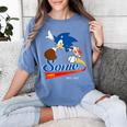Sonic The Hedgehog Sonic Baseball Est 1991 Women's Comfort Colors T-Shirt Chalky Mint Sonic The Hedgehog Sonic Baseball Est 1991 Women's Comfort Colors T-Shirt Chalky Mint