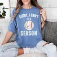 Sorry I Can't It's Volleyball Baseball Season Mom Of Both Women's Comfort Colors T-Shirt Chalky Mint Sorry I Can't It's Volleyball Baseball Season Mom Of Both Women's Comfort Colors T-Shirt Chalky Mint