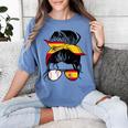 Spanish Baseball Mom Messy Bun Spain Baseball Girl Women's Comfort Colors T-Shirt Chalky Mint