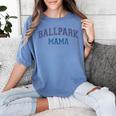 Spring 2024 Season Cute Baseball Mom Ballpark Mama Women's Comfort Colors T-Shirt Chalky Mint