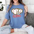St Louis Leopard Heart Baseball Batter Boys Fan Women's Comfort Colors T-Shirt Chalky Mint