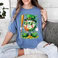 St Patricks Day Baseball Ice Cream Baseball Player Cartoon Women's Comfort Colors T-Shirt Chalky Mint St Patricks Day Baseball Ice Cream Baseball Player Cartoon Women's Comfort Colors T-Shirt Chalky Mint