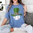 St Patricks Day Shamrock Baseball Saint Paddy's Kids Boys Women's Comfort Colors T-Shirt Chalky Mint