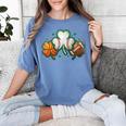 St Patricks Day Shamrock Sports Baseball Basketball Football Women's Comfort Colors T-Shirt Chalky Mint St Patricks Day Shamrock Sports Baseball Basketball Football Women's Comfort Colors T-Shirt Chalky Mint