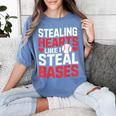 Stealing Hearts Like I Steal Bases Cute Baseball Kids Women's Comfort Colors T-Shirt Chalky Mint Stealing Hearts Like I Steal Bases Cute Baseball Kids Women's Comfort Colors T-Shirt Chalky Mint