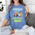Stepdad Of The Birthday Boy Baseball Football Colorful Women's Comfort Colors T-Shirt Chalky Mint Stepdad Of The Birthday Boy Baseball Football Colorful Women's Comfort Colors T-Shirt Chalky Mint