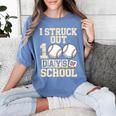 I Struck Out 100 Days Of School Baseball Fan Students Batter Premium Tri-Blend Women's Comfort Colors T-Shirt Chalky Mint I Struck Out 100 Days Of School Baseball Fan Students Batter Premium Tri-Blend Women's Comfort Colors T-Shirt Chalky Mint
