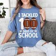 I Tackled 100 Days Of School Baseball Player Kids Teacher Women's Comfort Colors T-Shirt Chalky Mint I Tackled 100 Days Of School Baseball Player Kids Teacher Women's Comfort Colors T-Shirt Chalky Mint