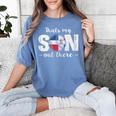 Thats My Son Out There For a Dominican Baseball Mom Women's Comfort Colors T-Shirt Chalky Mint Thats My Son Out There For a Dominican Baseball Mom Women's Comfort Colors T-Shirt Chalky Mint