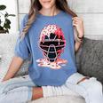 Valentine Baseball Catcher Mask Ice Cream Drip Tee For Boys Women's Comfort Colors T-Shirt Chalky Mint Valentine Baseball Catcher Mask Ice Cream Drip Tee For Boys Women's Comfort Colors T-Shirt Chalky Mint