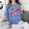 Valentine Baseball Player Drip Women's Comfort Colors T-Shirt Chalky Mint