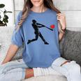 Valentines Day Baseball Batter Silhouette Heart Men Boys Kid Women's Comfort Colors T-Shirt Chalky Mint Valentines Day Baseball Batter Silhouette Heart Men Boys Kid Women's Comfort Colors T-Shirt Chalky Mint
