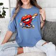 Valentines Day Baseball Dabbing Red Heart Love Boys Women's Comfort Colors T-Shirt Chalky Mint Valentines Day Baseball Dabbing Red Heart Love Boys Women's Comfort Colors T-Shirt Chalky Mint
