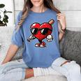 Valentines Day Baseball Heart Bat Sunglasses Men Boys Kids Women's Comfort Colors T-Shirt Chalky Mint Valentines Day Baseball Heart Bat Sunglasses Men Boys Kids Women's Comfort Colors T-Shirt Chalky Mint