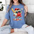 Valentines Day Heart Baseball Drip Ice Cream Boys Kids Men Women's Comfort Colors T-Shirt Chalky Mint